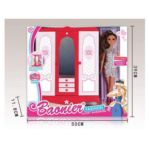 Lalka z szafą i akcesoriami   7138949